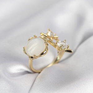 Tegan Gold Renk Kutup Yıldızı Model Kadın Yüzük TG27BYK4009