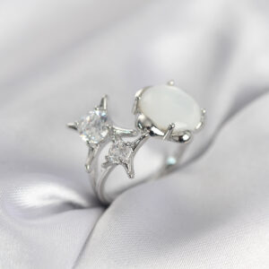 Tegan Gümüş Renk Kutup Yıldızı Model Kadın Yüzük TG27BYK4010