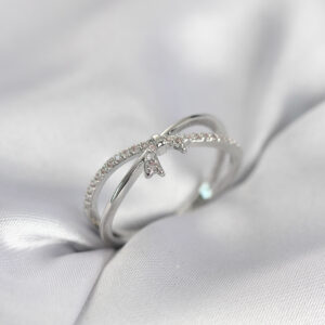 Tegan Gümüş Renk Zirkon Taşlı Fiyonk Model Kadın Yüzük TG27BYK4033