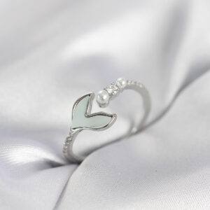 Tegan Gümüş Renk Balık Kuyruğu Model Kadın Yüzük TG27BYK4047