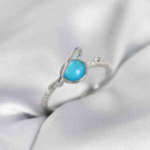 Tegan Gümüş Renk Zirkon Taşlı Satürn Model Kadın Yüzük TG27BYK4055