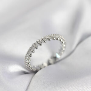 Tegan Gümüş Renk Sıralı Zirkon Taşlı Model Kadın Yüzük TG27BYK4059