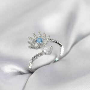 Tegan Gümüş Renk Göz Model Zirkon Taşlı Kadın Yüzük TG27BYK4073