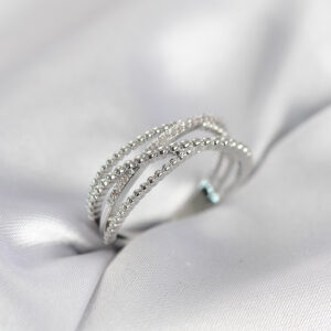 Tegan Gümüş Renk Sarmal Model Kadın Yüzük TG27BYK4112