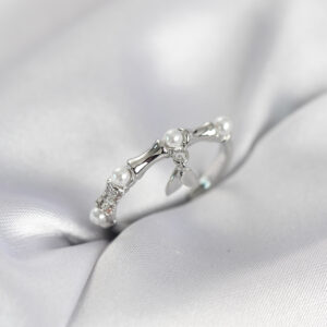 Tegan Gümüş Renk Sallantılı Kemik Model Kadın Yüzük TG27BYK4114