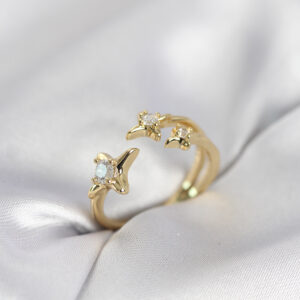 Tegan Minimal Kutup Yıldızı Model Gold Renk Kadın Yüzük TG27BYK4135