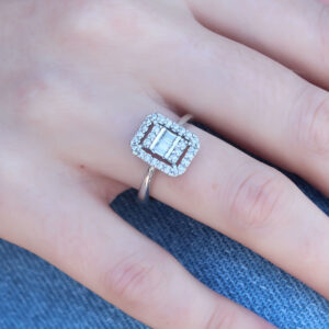 Tegan Gümüş Renk Baget Zirkon Taşlı Kadın Yüzük TG27BYK2600