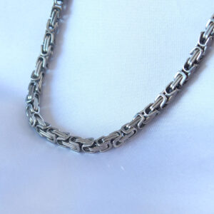 Tegan 316L Çelik Gümüş Renk Kral Zincir Model Erkek Kolye TG27ERK1322