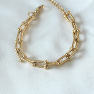 Tegan 316L Çelik Gold Renk Tifany Model Kadın Bileklik TG27BB5101