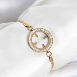 Tegan 316L Çelik İtalyan Zincir Model Çeyrek Takılabilir Bileklik TG27BB8371