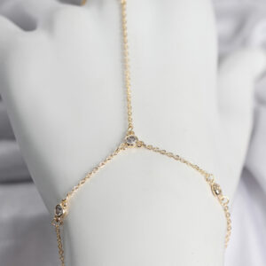 Tegan Pirinç Gold Renk Zirkon Taşlı Kadın Şahmeran TG27SN753