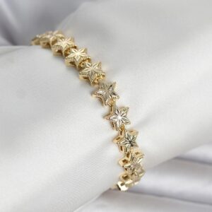 Tegan Pirinç Gold Renk Yıldız Model Kadın Bileklik TG27BB8407