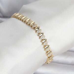 Tegan Pirinç Gold Renk Arpa Model Kadın Bileklik TG27BB8408