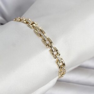 Tegan Xuping Zincir Model Gold Renk Kadın Bileklik TG27BB8413