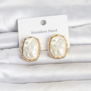Tegan 316L Çelik Gold Renk İnci Model Vintage Kadın Küpe TG27BKP11826