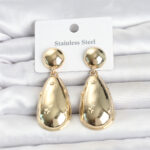 Tegan 316L Çelik Gold Renk Damla Model Kadın Küpe TG27BKP11830