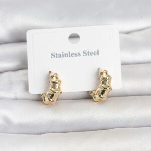 Tegan 316L Çelik Gold Renk Halka Model Kadın Küpe TG27BKP11834