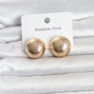 Tegan 316L Çelik Gold Renk Top Model Kadın Küpe TG27BKP11836