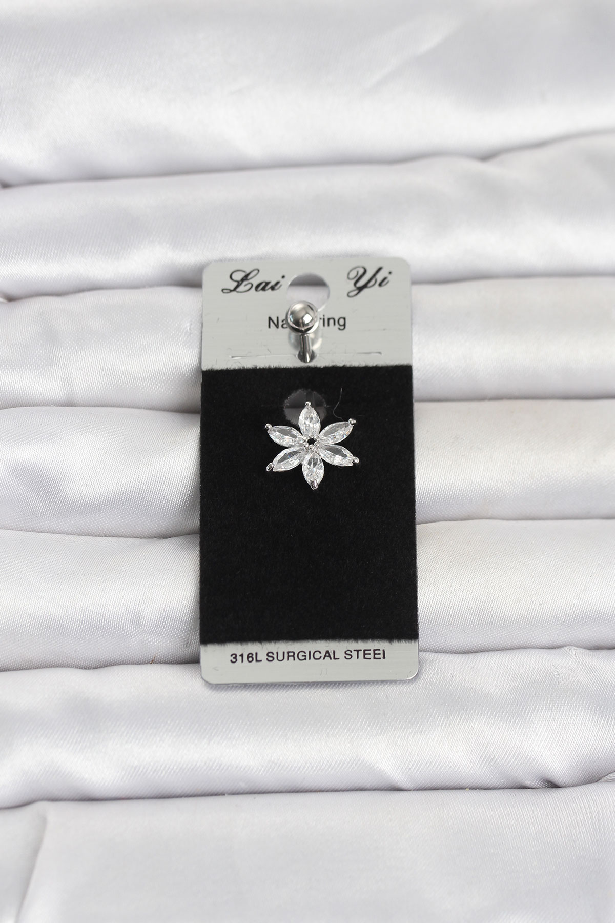 Tegan 316L Cerrahi Çelik Lotus Model Göbek Piercing TG27PR1378 - Görsel 1