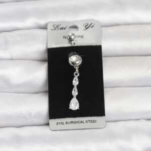 Tegan 316L Cerrahi Çelik Sallantılı Damla Model Göbek Piercing TG27PR1398