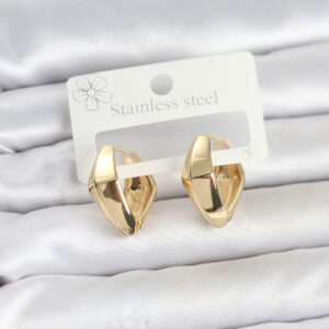 Tegan 316L Çelik Gold Renk Elmas Model Halka Kadın Küpe TG27BKP11855