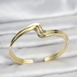 Tegan Zikzak Model Gold Renk Pirinç Kadın Bileklik TG27BB8554