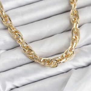 Tegan CM Kalın Burgu Model Gold Renk 60 cm Kadın Kolye TG27BKO11129