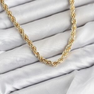 Tegan CM Burgu Model Gold Renk Pirinç 60 cm Kadın Kolye TG27BKO11127
