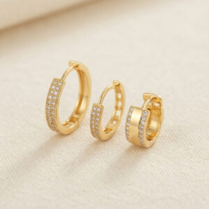 Tegan 3 lü Set Gold Renk Halka Model Küpe TG27BKP11956