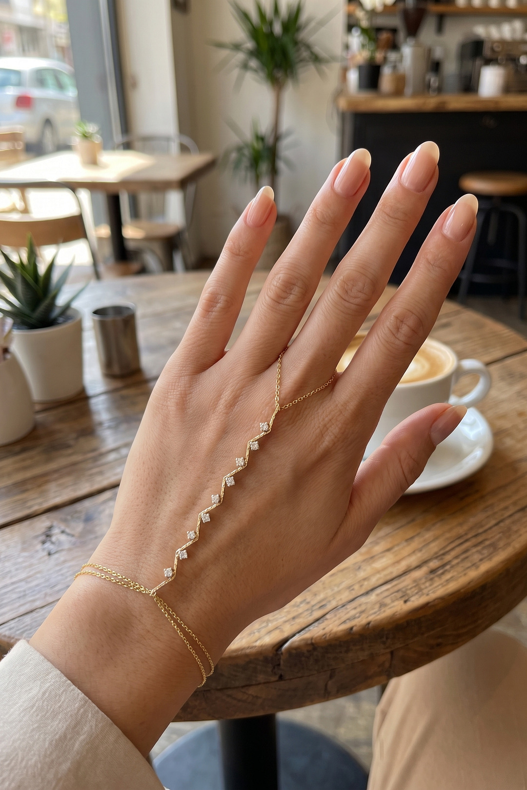 Tegan Gold Renk Sarmaşık Model Zirkon Taşlı Şahmeran TG27SN810 - Görsel 1