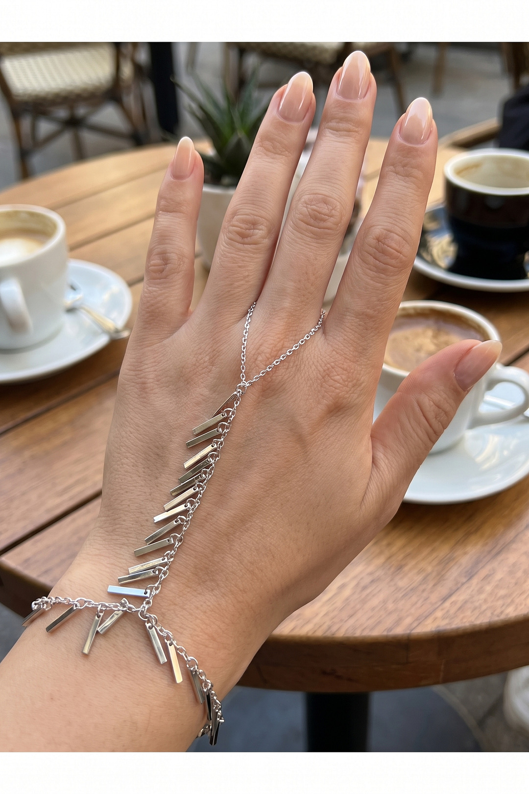 Tegan Gümüş Renk Pirinç Sarkıt Plaka Model Şahmeran TG27SN817 - Görsel 1